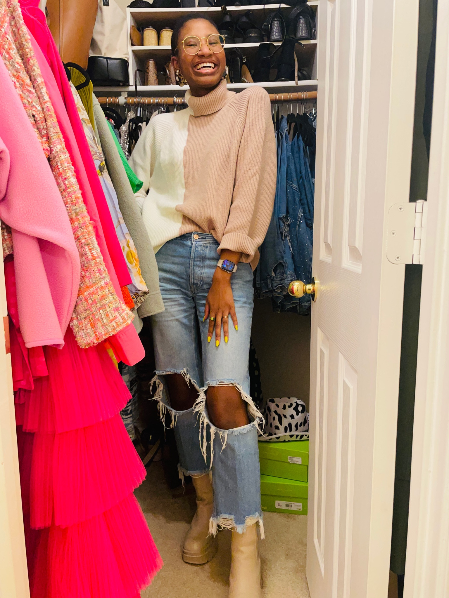 I bought this sweater from Mango (size XS) last week and it did not disappoint. I love the two tone color and feel of the knit. I paired it with my go to jeans from Free People (size 27) — I just keep coming back to them !!!!

#LTKunder100 #LTKstyletip