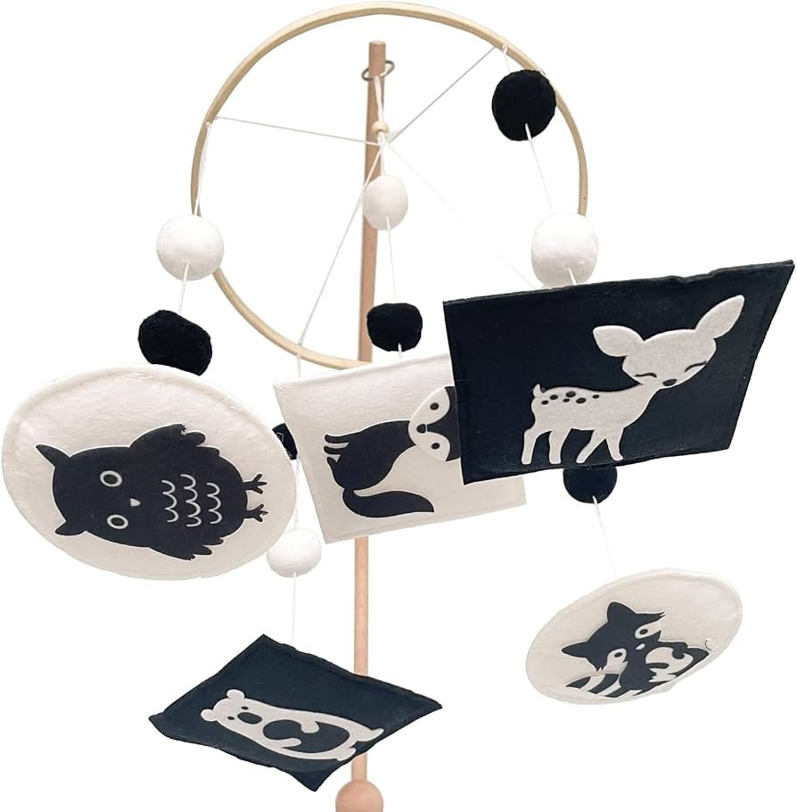 Montessori Mobile, Black and White Mobile for Baby, Woodland Baby Crib Mobile for Boys Girls, Neu... | Amazon (US)