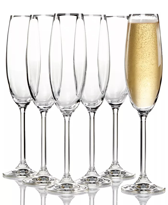 Lenox Tuscany Champagne Flutes 6 Piece Value Set & Reviews - Glassware & Drinkware - Dining - Mac... | Macys (US)