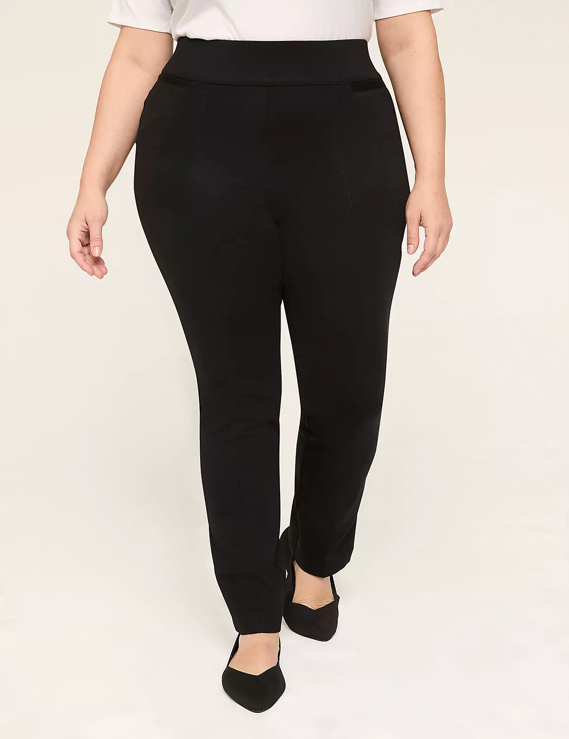 Ponte Pull-On Straight Pant | Lane Bryant (US)