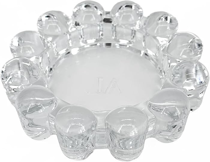 Alice Lane Bubble Candle Dish – Chic Clear Glass Candle Dish for Home Decor – Decorative Mode... | Amazon (US)