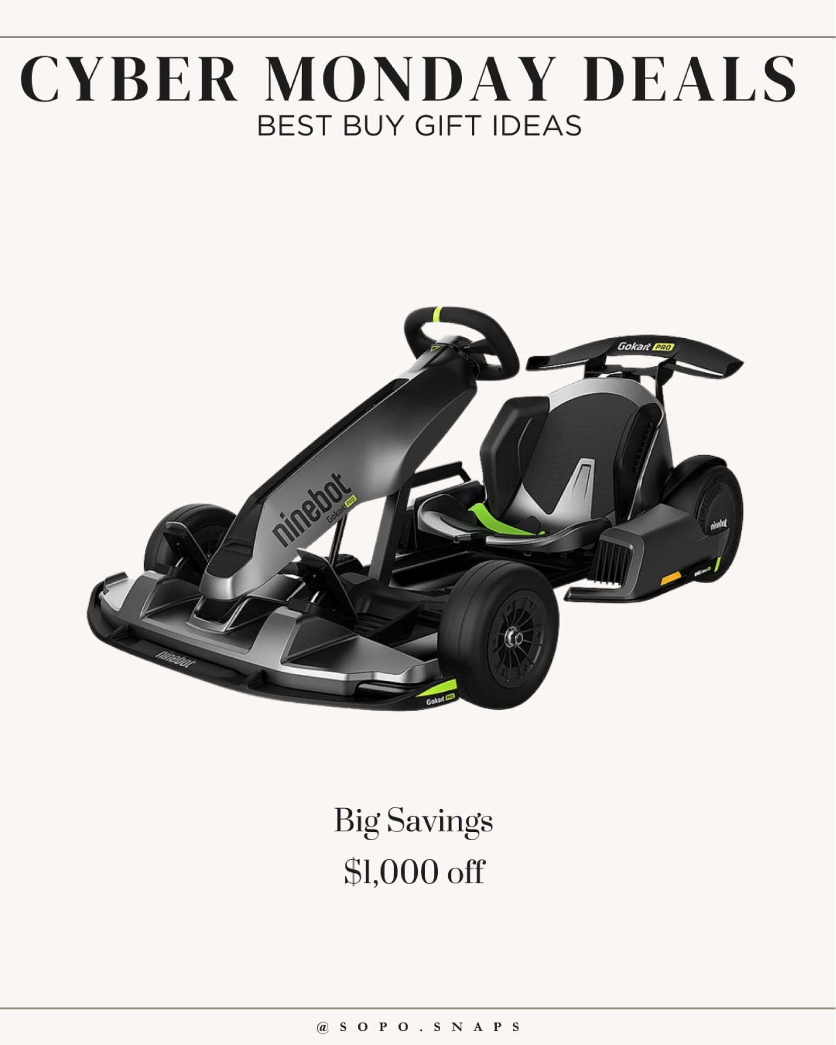 BEST BUY Go-Cart SALE! Cyber DEALS! Perfect gift for kids! 

#LTKCyberWeek #LTKsalealert #LTKGiftGuide