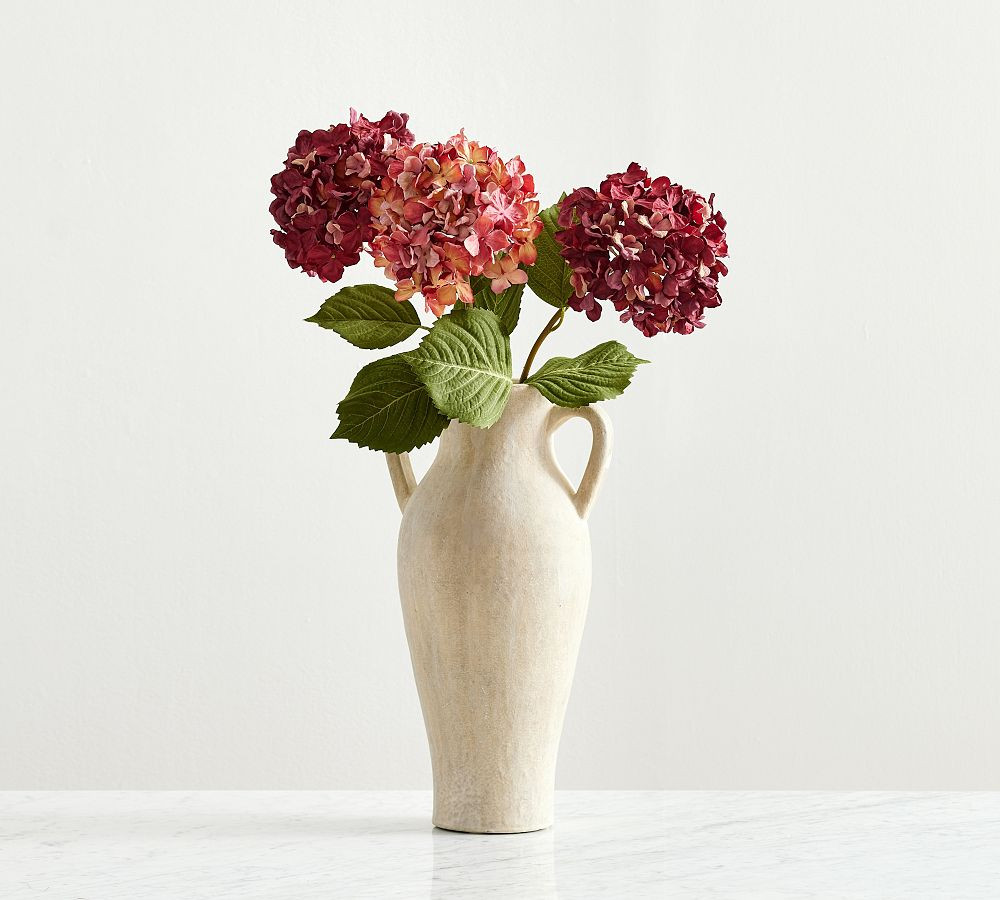 Faux Burgundy Hydrangea Bundle | Pottery Barn (US)