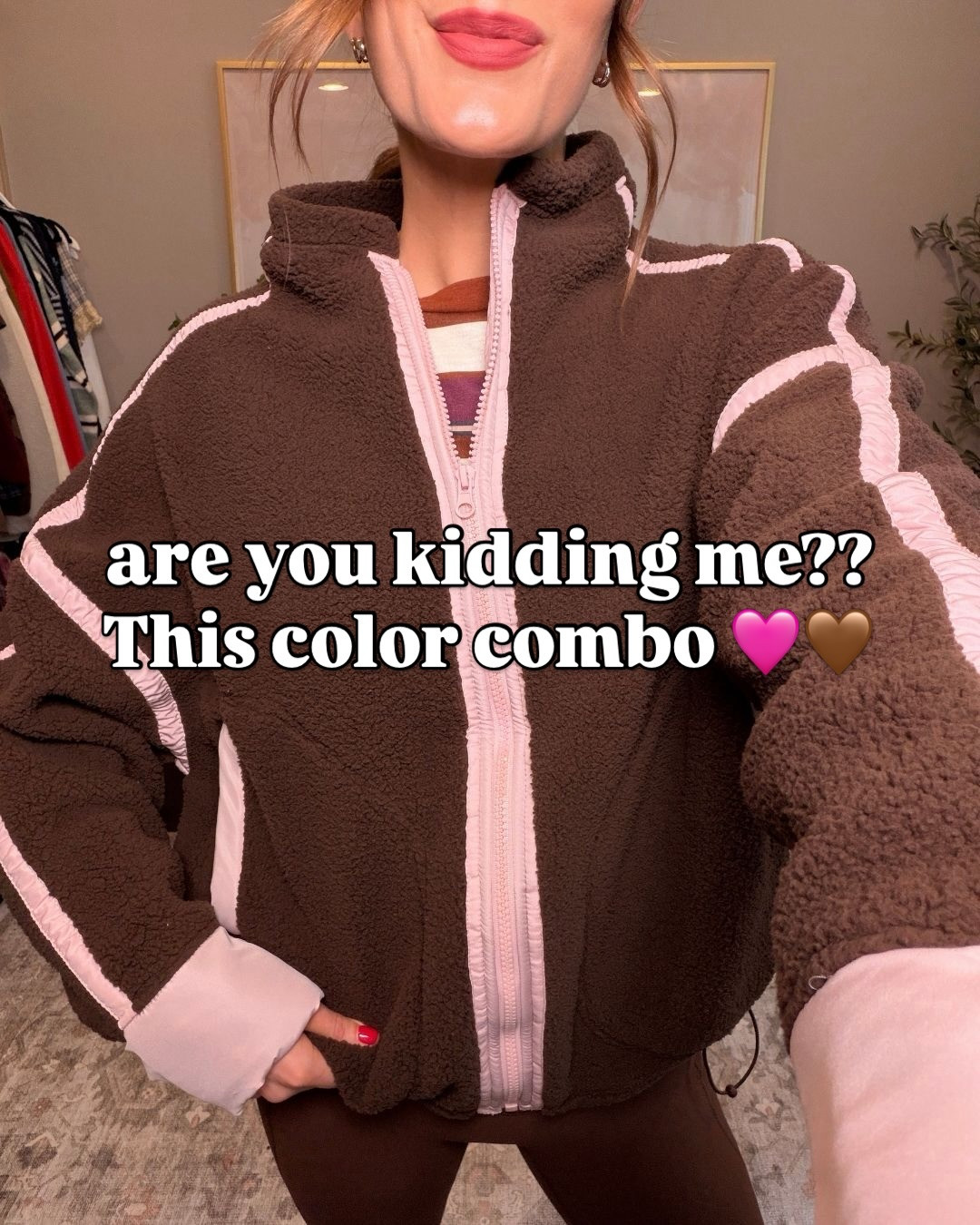 Brown and pink, new color combo for fall!  

 