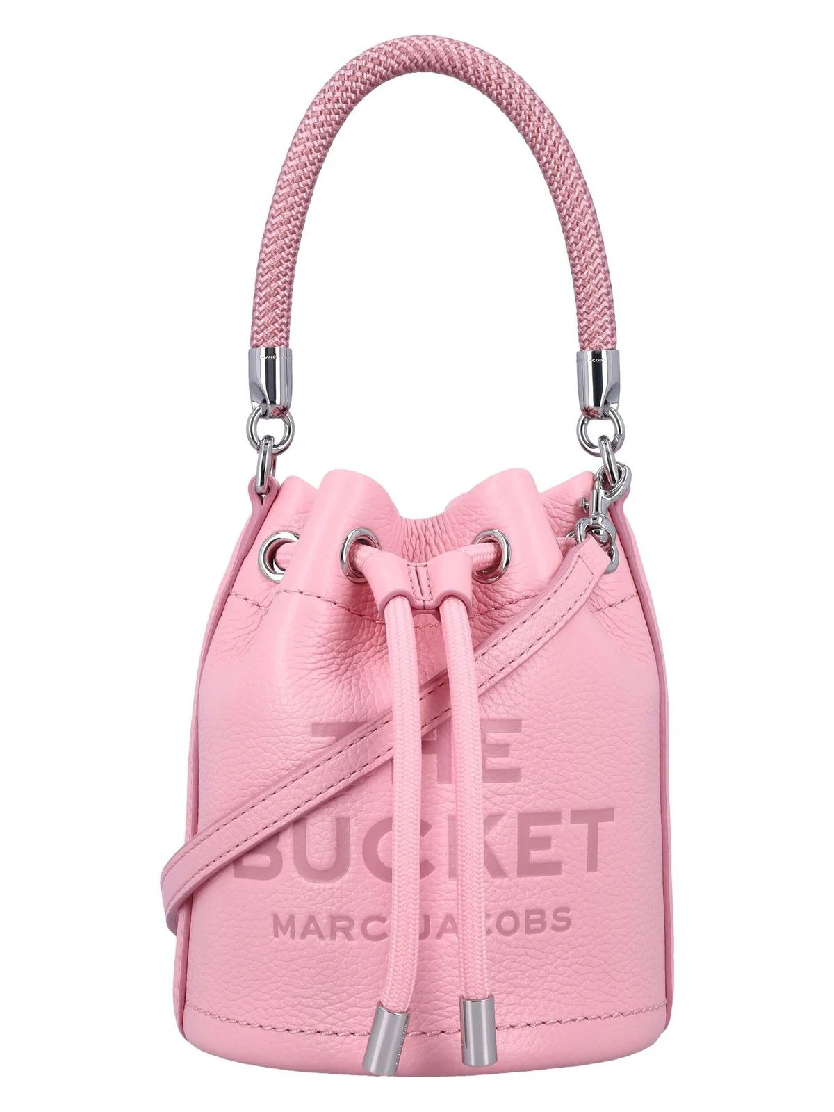 Marc Jacobs Women's The Leather Bucket Bag in Ribbon Pink | 25P2S3HCR058H03 Color 669 | LOZURI
