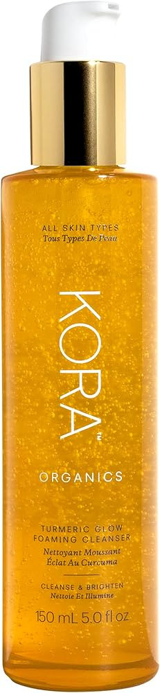 KORA Organics Turmeric Glow Foaming Cleanser| Cleanse & Nourish | Certified Organic | Cruelty Fre... | Amazon (US)