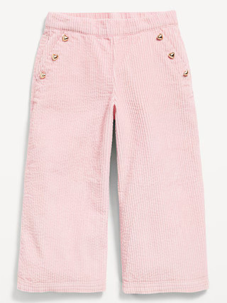 Pull-On Wide-Leg Corduroy Pants for Toddler Girls | Old Navy (US)