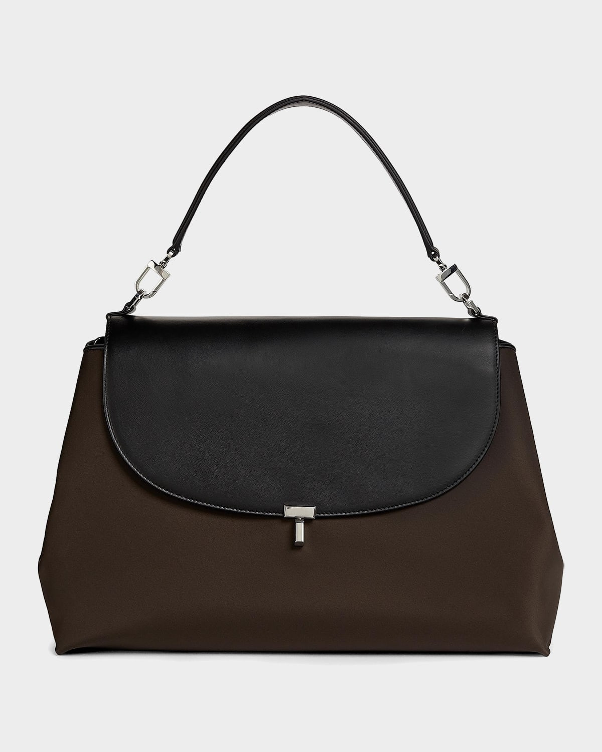 T-Lock Nylon &amp; Leather Satchel | Neiman Marcus