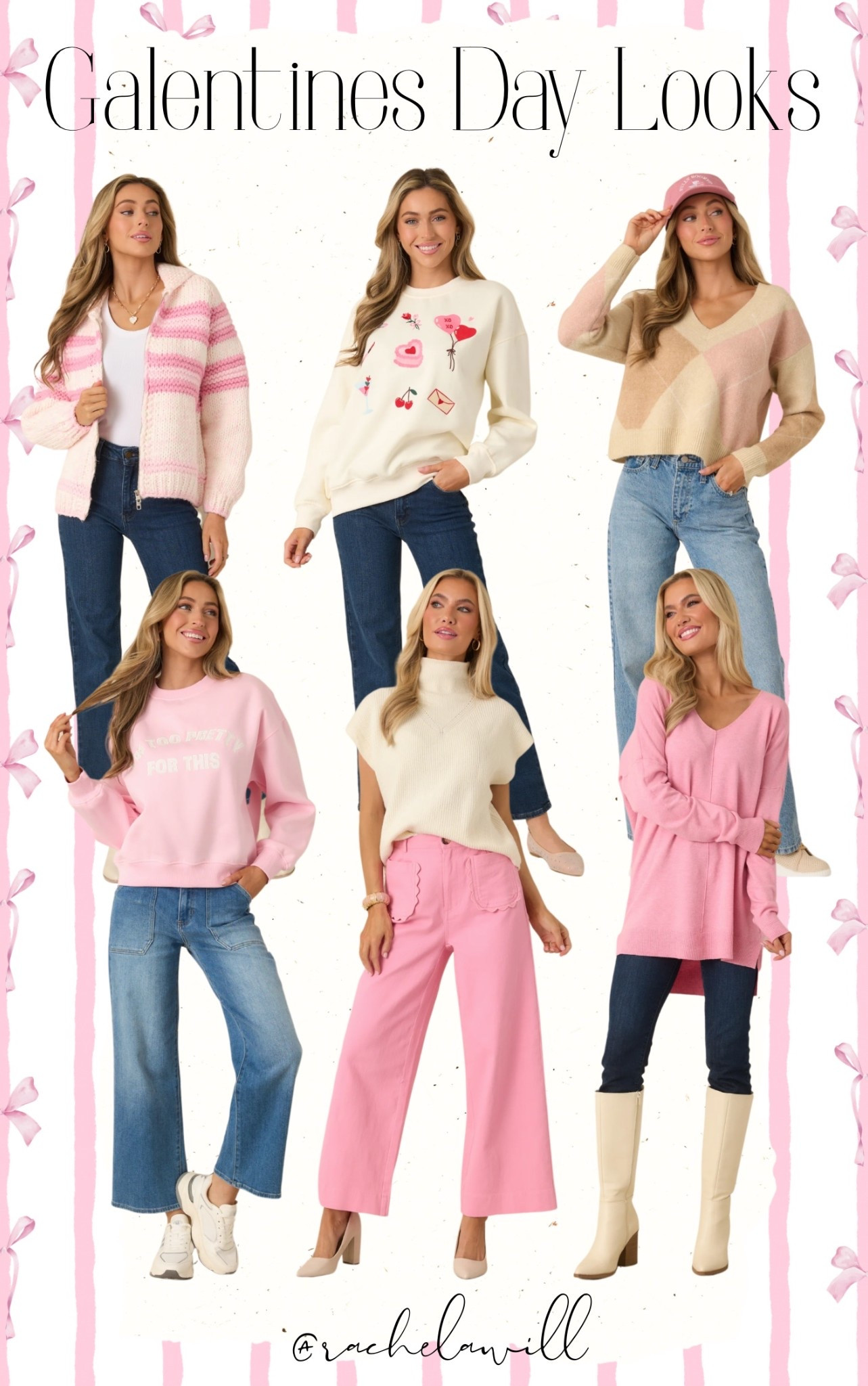 Galentine’s Outfit Inspo 💕
Whether it’s brunch with the girls, a wine night in, or a cute dinner out, these looks are all about feeling confident, comfy, and a little extra 💄✨ Flirty details, pops of pink, and effortless glam — all linked below 💗

Hashtags:
#GalentinesDay #GalentinesOutfits #ValentinesDayOutfits #ValentinesStyle #ValentinesFashion
#LTKStyle #LTKUnder100 #LTKFinds #LTKIt #LTKSale
#GirlsNightOutfits #GirlsNightStyle #OutfitInspo #StyleInspo
#PinkOutfits #HeartDetails #FeminineStyle #ChicStyle
#BrunchOutfit #DateNightStyle #BestieStyle 💖✨