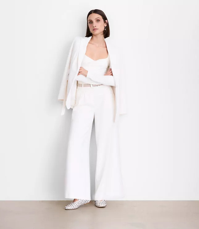 LOFT Versa Crepe Drape Palazzo Pant | LOFT