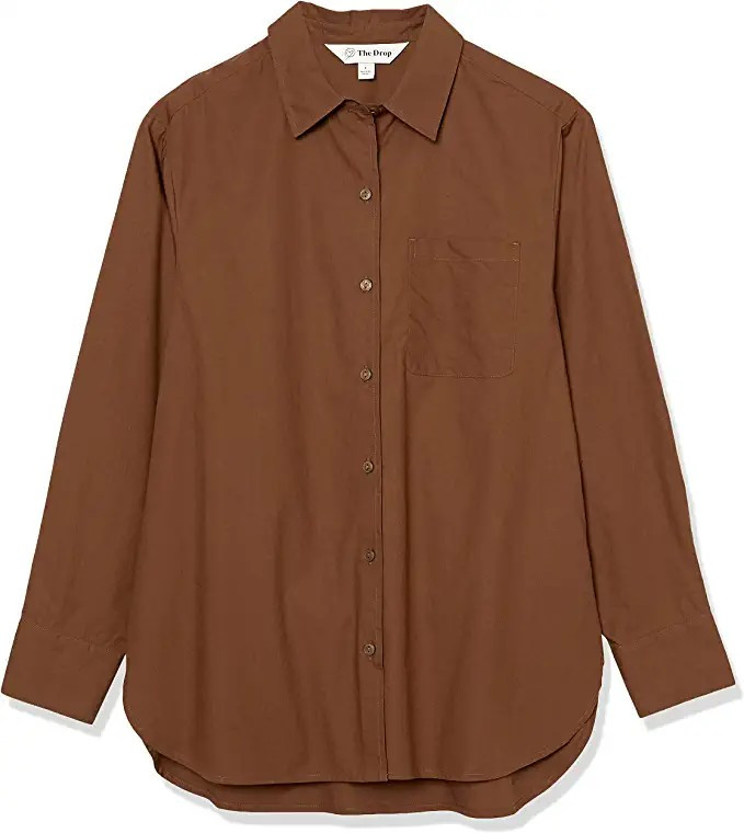 The Drop Women's Kendra Loose Fit Long Shirt | Amazon (US)