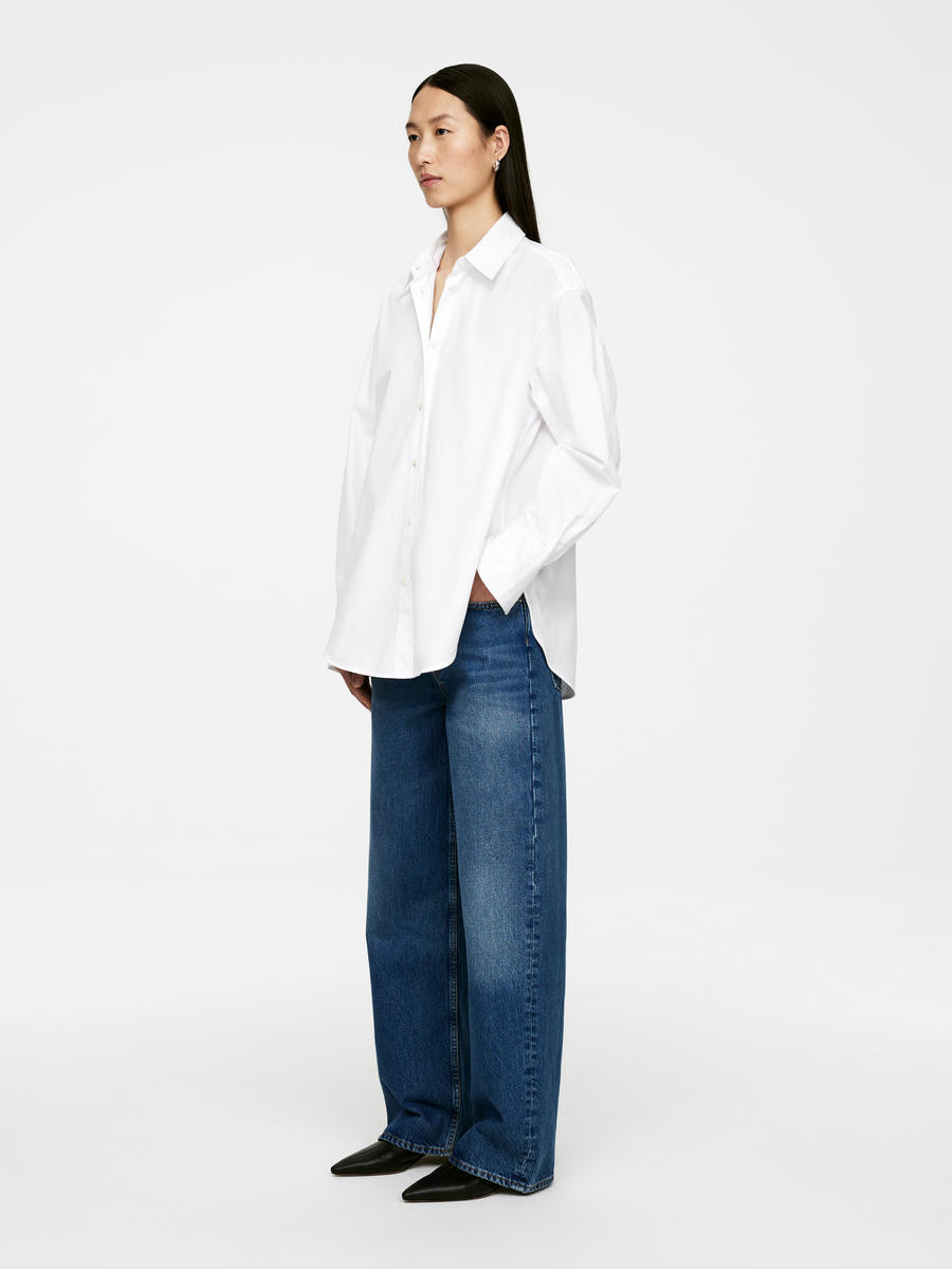 Popeline-Hemd mit lockerer Passform – Weiß – ARKET DE | Arket EU