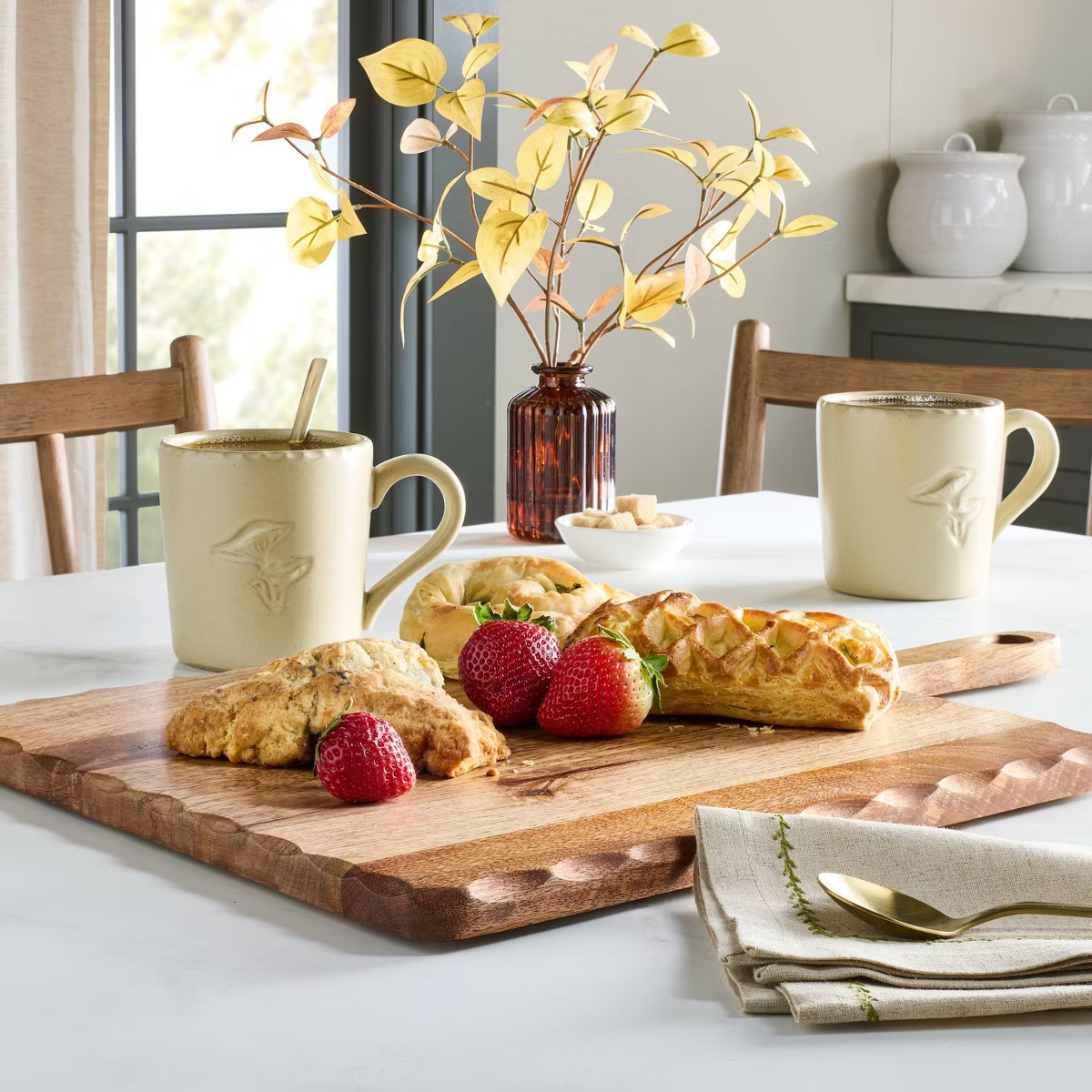 Carved Edge Square Wood Board - Hearth & Hand™ with Magnolia | Target