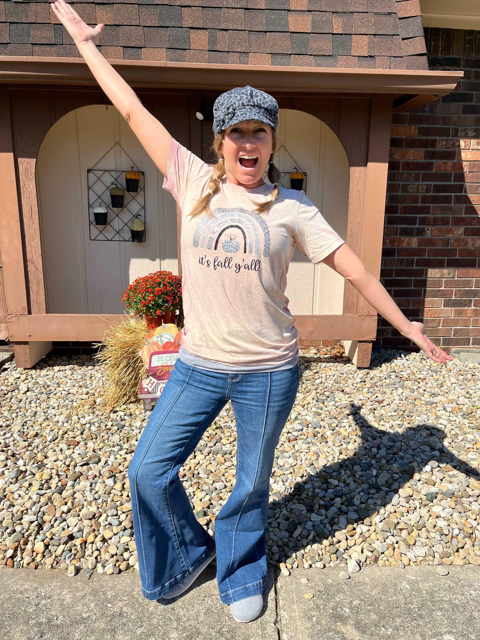 Seriously!!!  I am so in love with these jeans!  Give me all the flares!  The fit is AMAZING and oh so comfy!  Plus they are on sale!  Shop my link! 

#LTKsalealert #LTKunder100