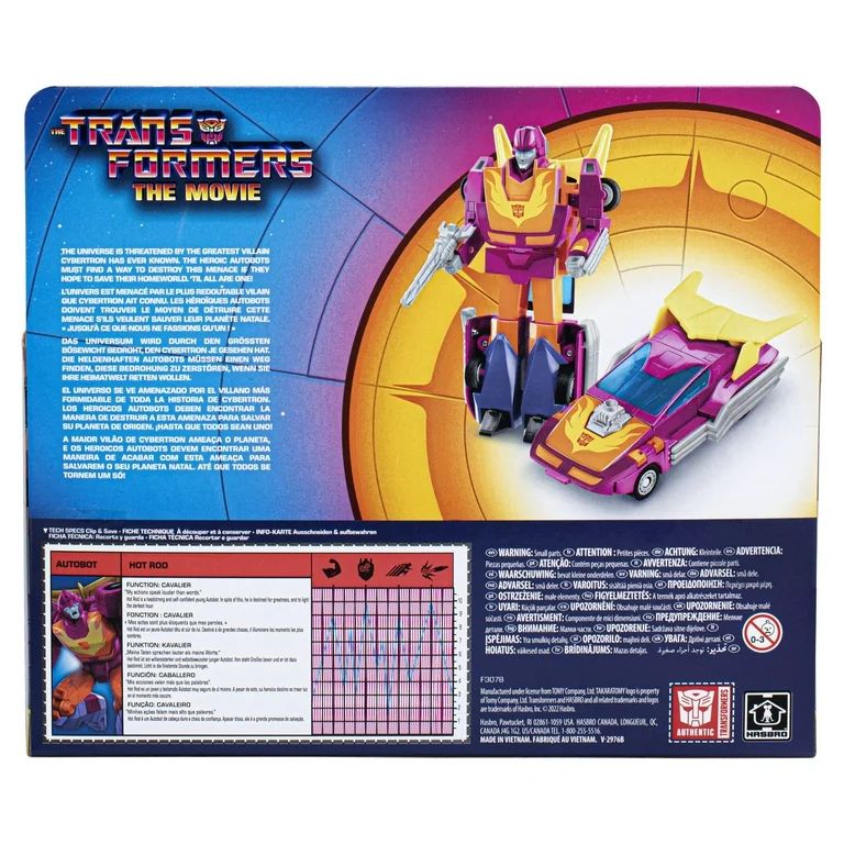 Transformers: The Movie Autobot Hot Rod Kids Toy Action Figure for Boys and Girls (7”) | Walmart (US)