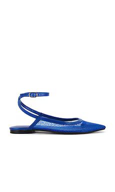 Free People Sheer Glitter Jules Flat in Bright Navy from Revolve.com | Revolve Clothing (Global)