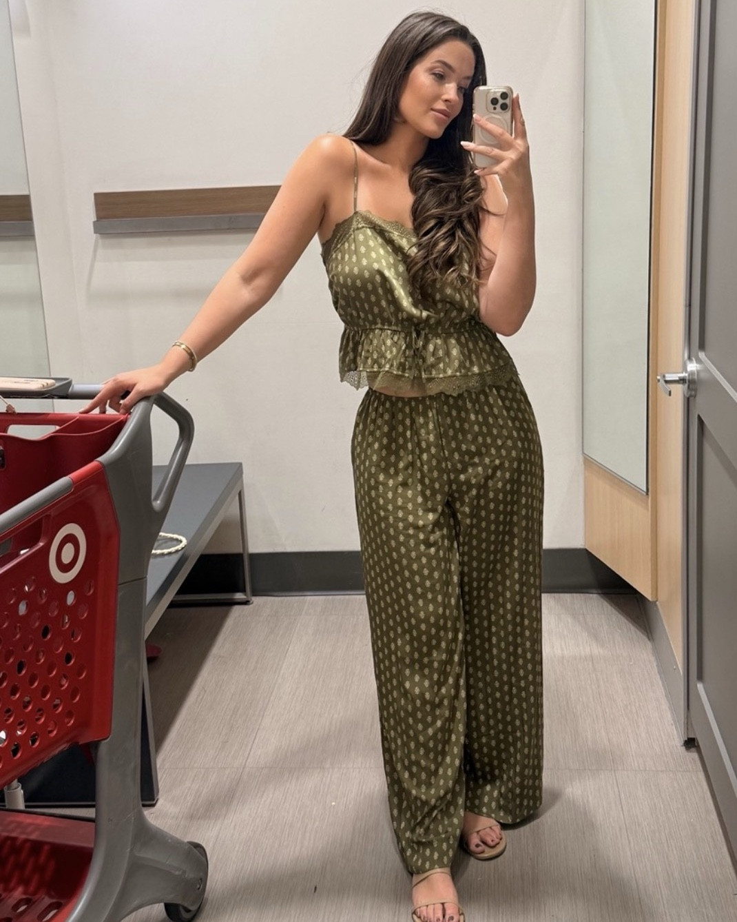 Kayla influenced me to get this set…. “Technically” they’re pajamas—  but it’s so cute I’ll be wearing it all over town. The bottoms ran a little big— wearing a medium. And a large on top 💚 

#LTKootd #LTKMidsize #LTKTall