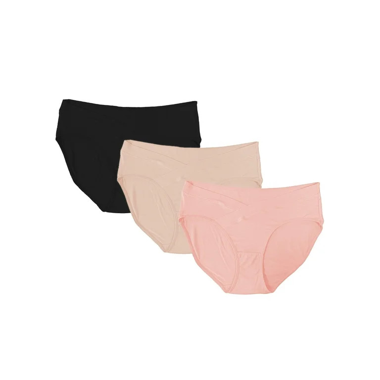 Secret Treasures Women's Maternity Under The Belly Panty, 3 Pack | Walmart (US)
