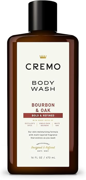 Cremo Body Wash Men, A Sophisticated Blend of Distillers Spice, Fine Bourbon and White Oak, 16 Fl... | Amazon (US)