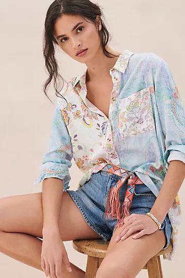 Pilcro The Romy Relaxed Buttondown | Anthropologie (US)