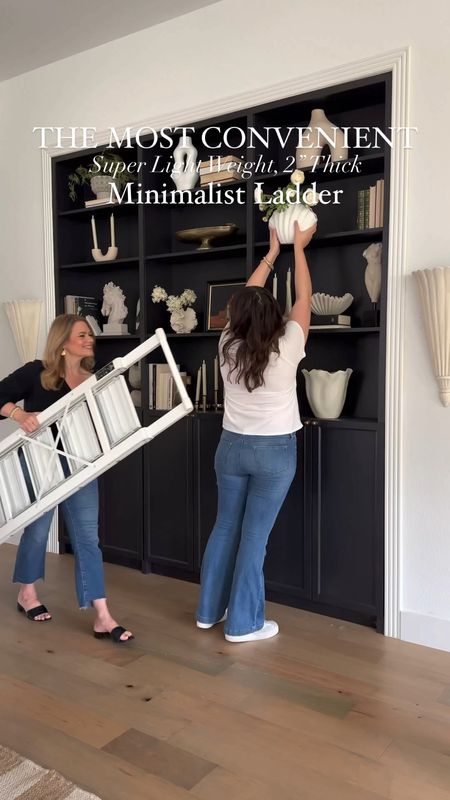 The most convenient, minimalist ladder that’s only 2” thick and weighs just 18 lbs!! It’s so pretty too!

#LTKFindsUnder100 #LTKHome #LTKVideo