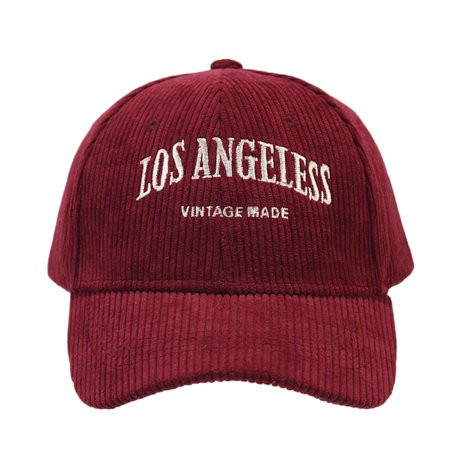 Enhedi Hats for Men Women s and Men s Autumn/winter Corduroy Letter Embroidered Duck Cap Outdoor Sports Sun Shade Baseball Red | Walmart (US)