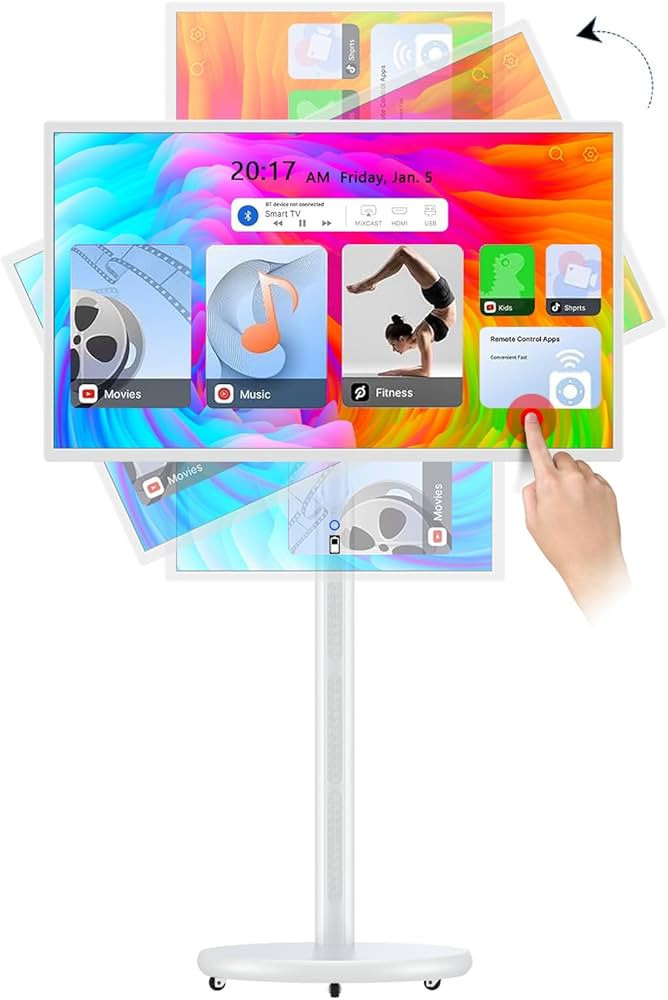 Portable Smart Screen,32inch incell smart tv monitor Rotatable Touch Screen Portable Monitor Andr... | Amazon (US)