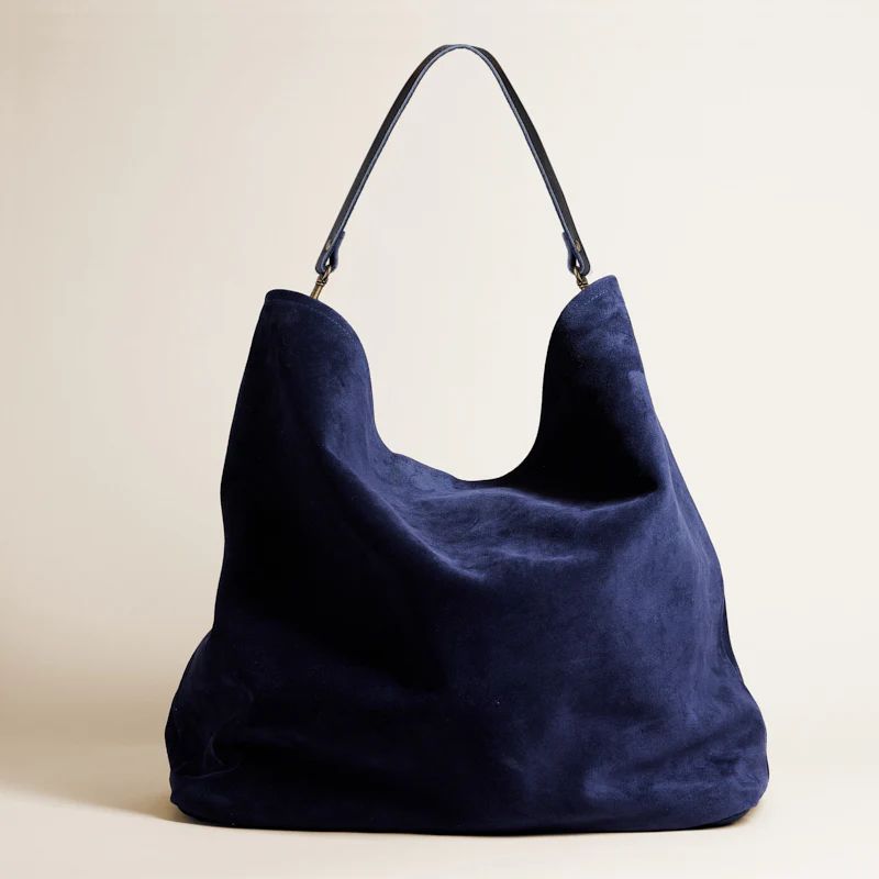 XL Jane - Slouch Bag - Suede Navy | Parker Thatch