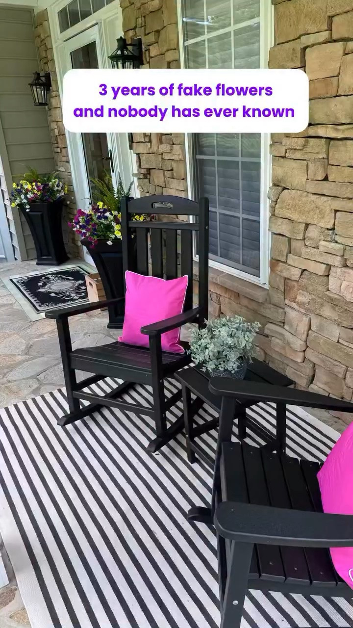 Three years. Zero watering. Zero regrets. 🌸

Every spring I refresh my front porch urns with artificial flowers — same styrofoam base, brand new look. Maryland summers are brutal and real flowers never stood a chance.

Year 3 is Morning Glory and Boston Fern with hot pink pillow covers for that pop of color. All from Amazon and all linked below.

Pro tip — save your styrofoam. The holes make assembly so easy you will never start from scratch again.

Comment PORCH below and I’ll send you the links. 📩

#midlifelifestyle #frontporchdecor #artificialflowers #porchdecor #amazonfinds

#LTKSeasonal #LTKHome