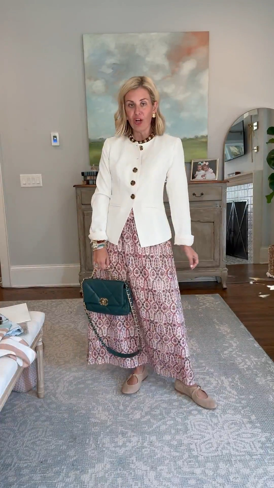 We love a set…mix & match it with everything in our closet! 
Tops - xs
Blazer - small
Brown sweater - small
Skirt - small
Ecru jeans - xs petite 
Pants - 26P
Mary Jane’s - 7.5 (sized 1/2 down)
Sneaker & Heels - 8 tts

*code Catherine20 at Allie + Bess

#LTKdayinmylife #LTKootd #LTKmomlife #LTKgrwm #LTKSeasonal #LTKOver40
