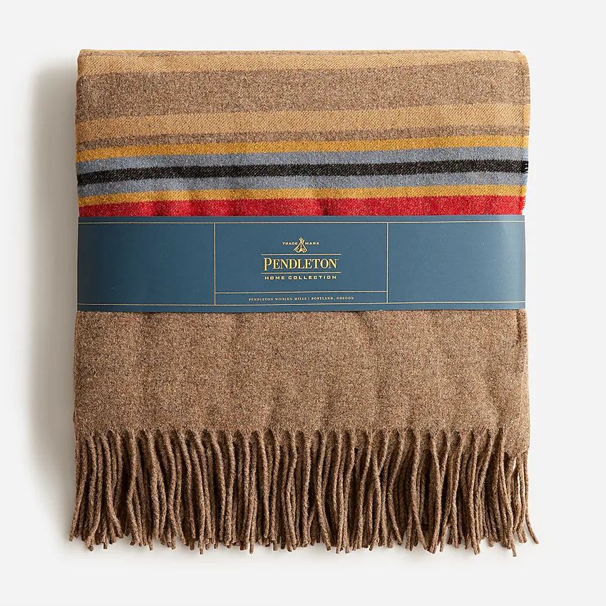Pendleton® 5th Avenue striped merino wool throw blanket | J.Crew US
