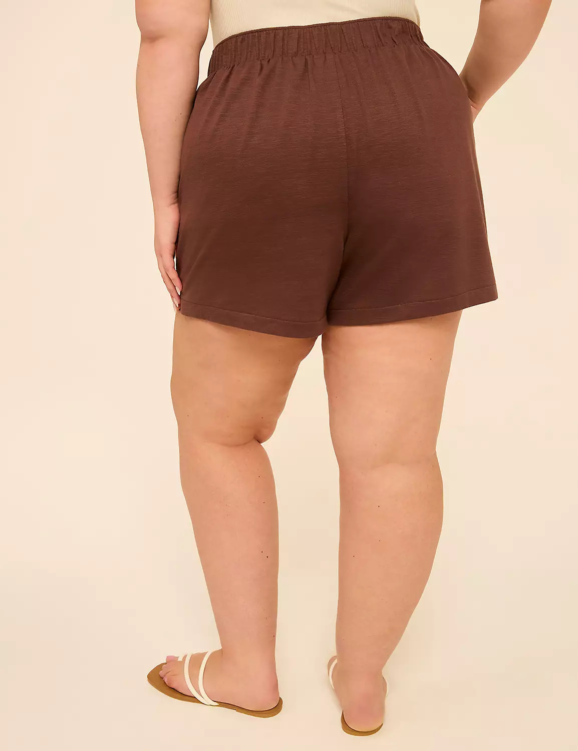 Knit Slub Relaxed Pull-On 5.5\u201d Short | LaneBryant | Lane Bryant (US)