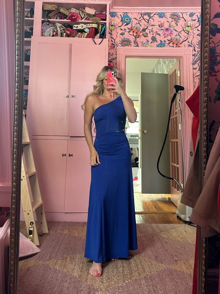 Walmart Fashion Try-on | Scoop One Shoulder Dress in Clematis Blue | Wearing size XS

#LTKstyletip #LTKfindsunder50 #LTKSeasonal