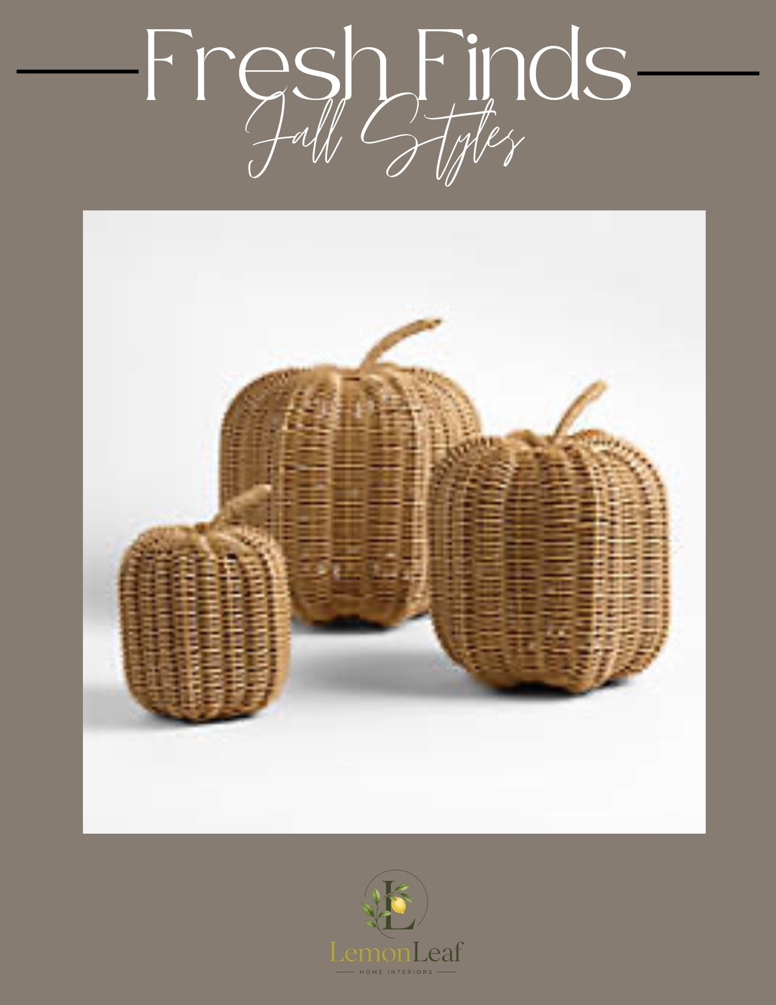 Woven pumpkins add class and texture to fall and seasonal decor. @Crate & Barrel

#LTKHome #LTKSeasonal