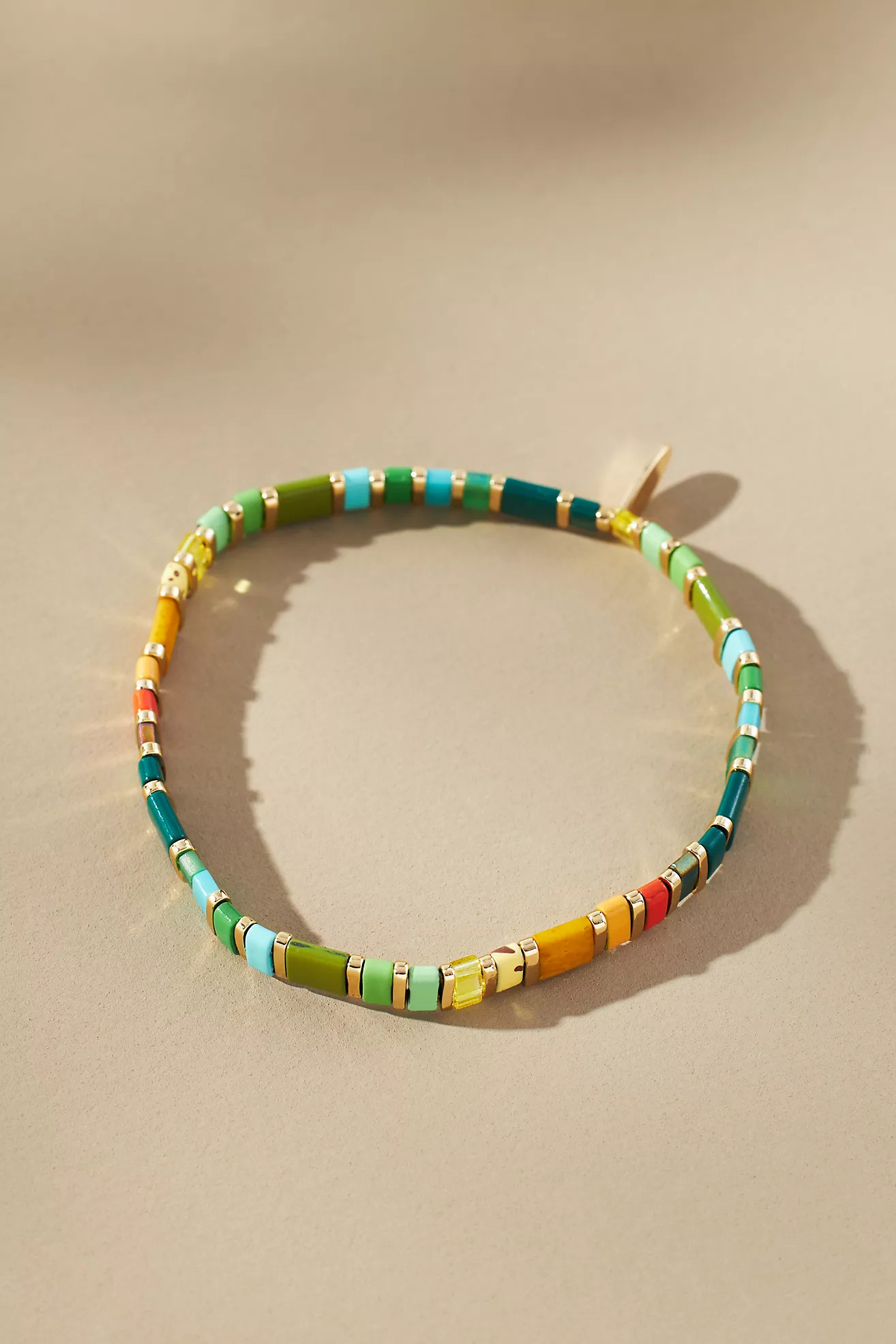 Colorful Beaded Chicklet Bracelet | Anthropologie (US)