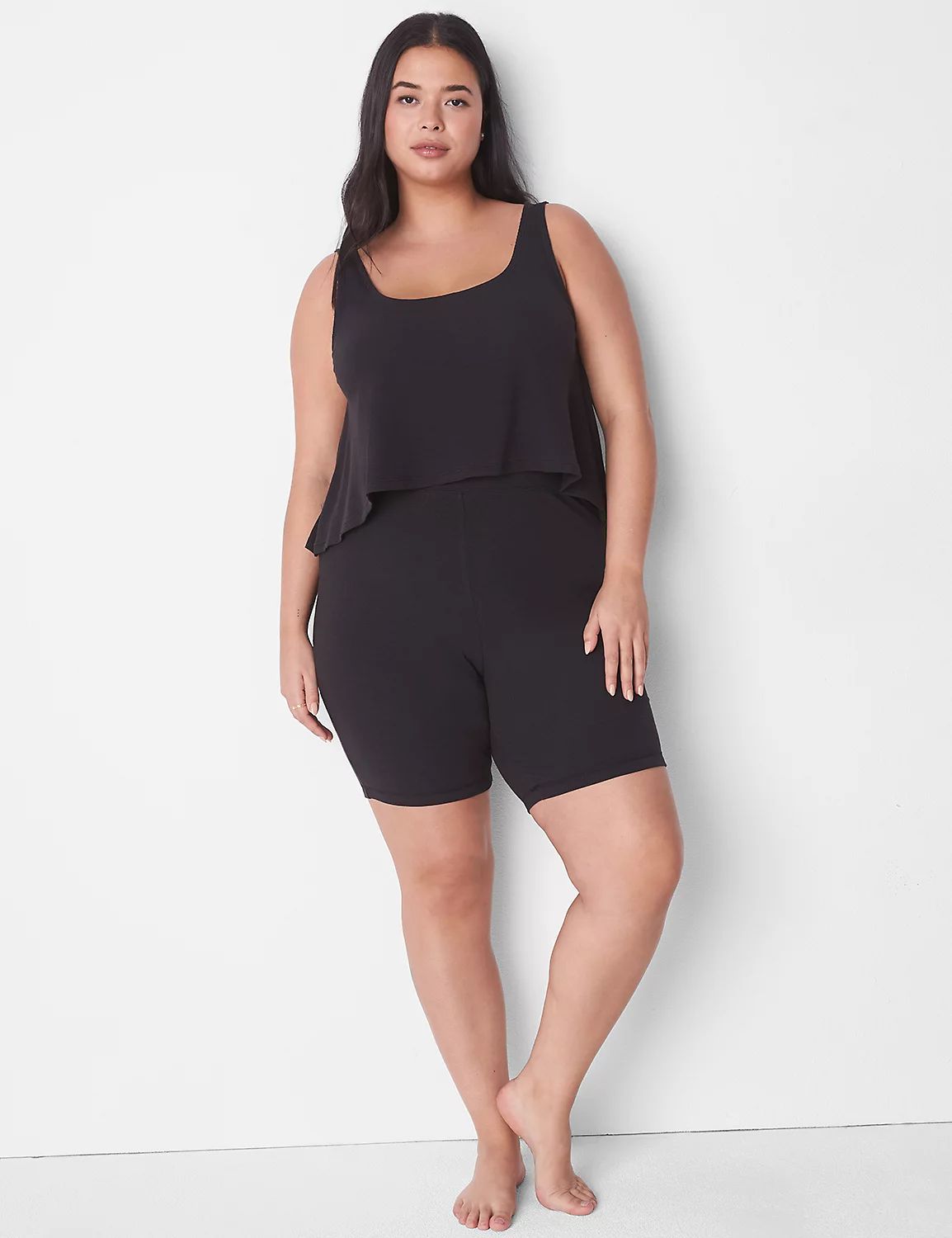 Rib Swing Crop Tank | LaneBryant | Lane Bryant (US)