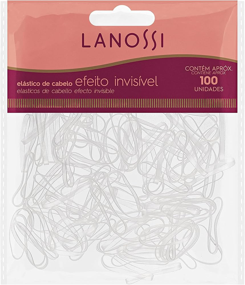 Lanossi Beauty & Care Elásticos De Cabelo Invisíveis - 100 Unidades Transparente Transparente | Amazon (BR)