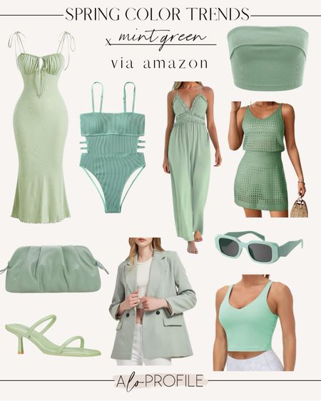 Spring + Summer Color Trends : mint green 💚 spring fashion, Amazon finds, Amazon fashion, Amazon spring fashion, Amazon spring staples, spring wardrobe, spring color trends, spring outfits