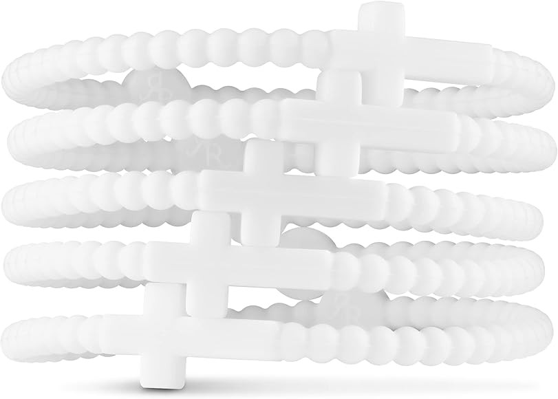Ryan & Rose Jesus Bracelets - Cross Silicone Bracelet | Amazon (US)