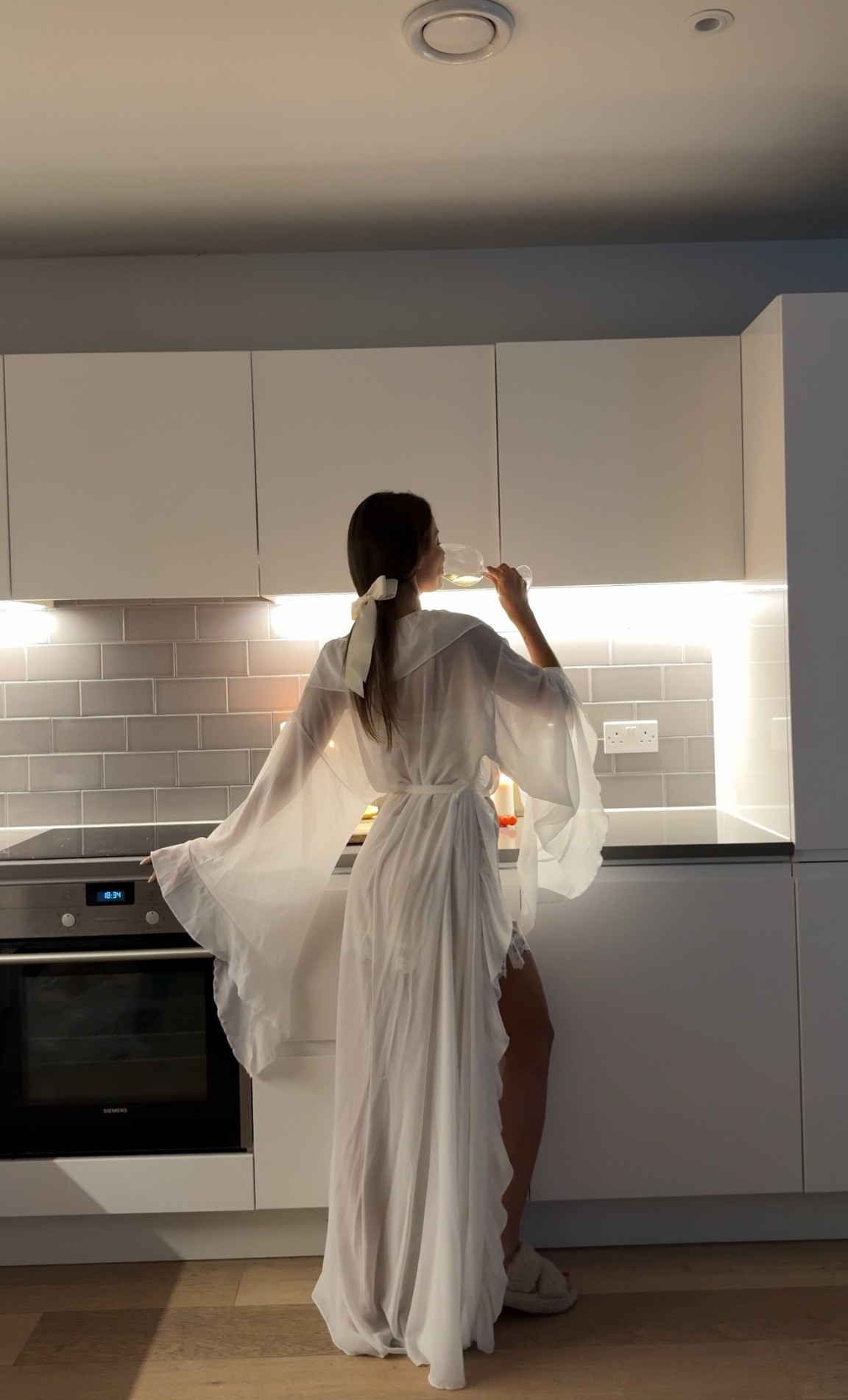Kat the label white long robe 

#LTKdatenight #LTKwedding #LTKeurope