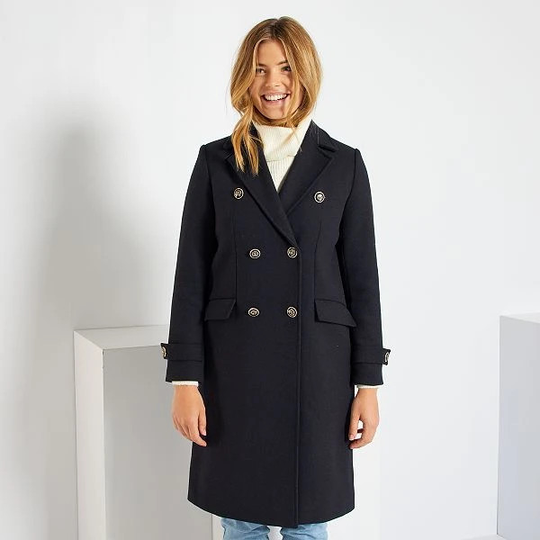 Manteau long style marin femme - bleu marine - Kiabi - 45,00€ | Kiabi FR