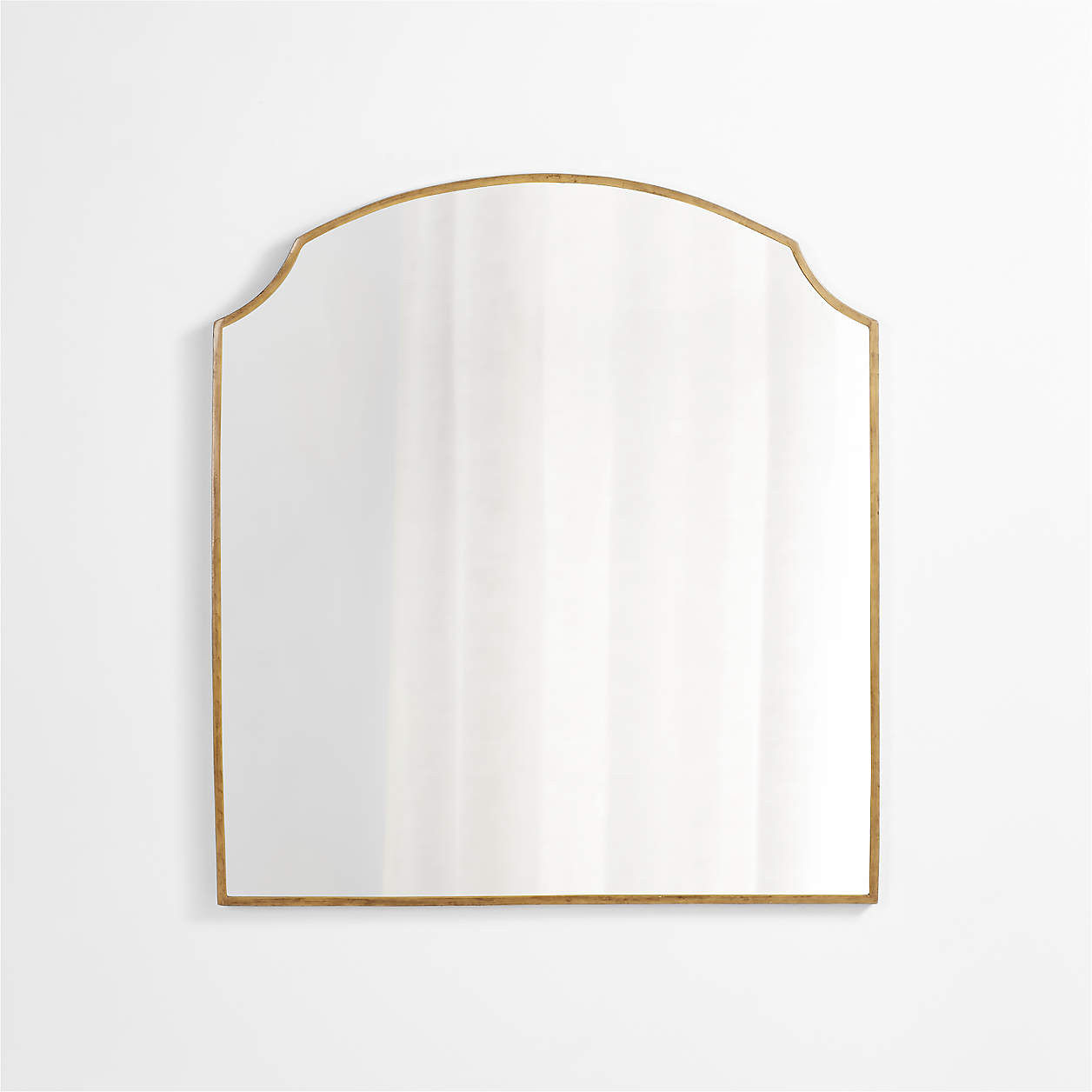 Emmy Brass Wall Mirror + Reviews | Crate & Barrel | Crate & Barrel