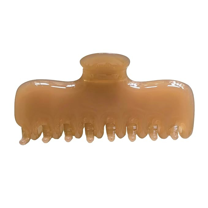 Large Hair Claw Clips for Women,3.8’’ Acetate Hair Clip,Jelly Square Rectangle Clip for Thin ... | Amazon (US)