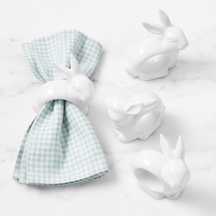 Sculptural Bunny Napkin Rings, Set of 4 | Williams-Sonoma