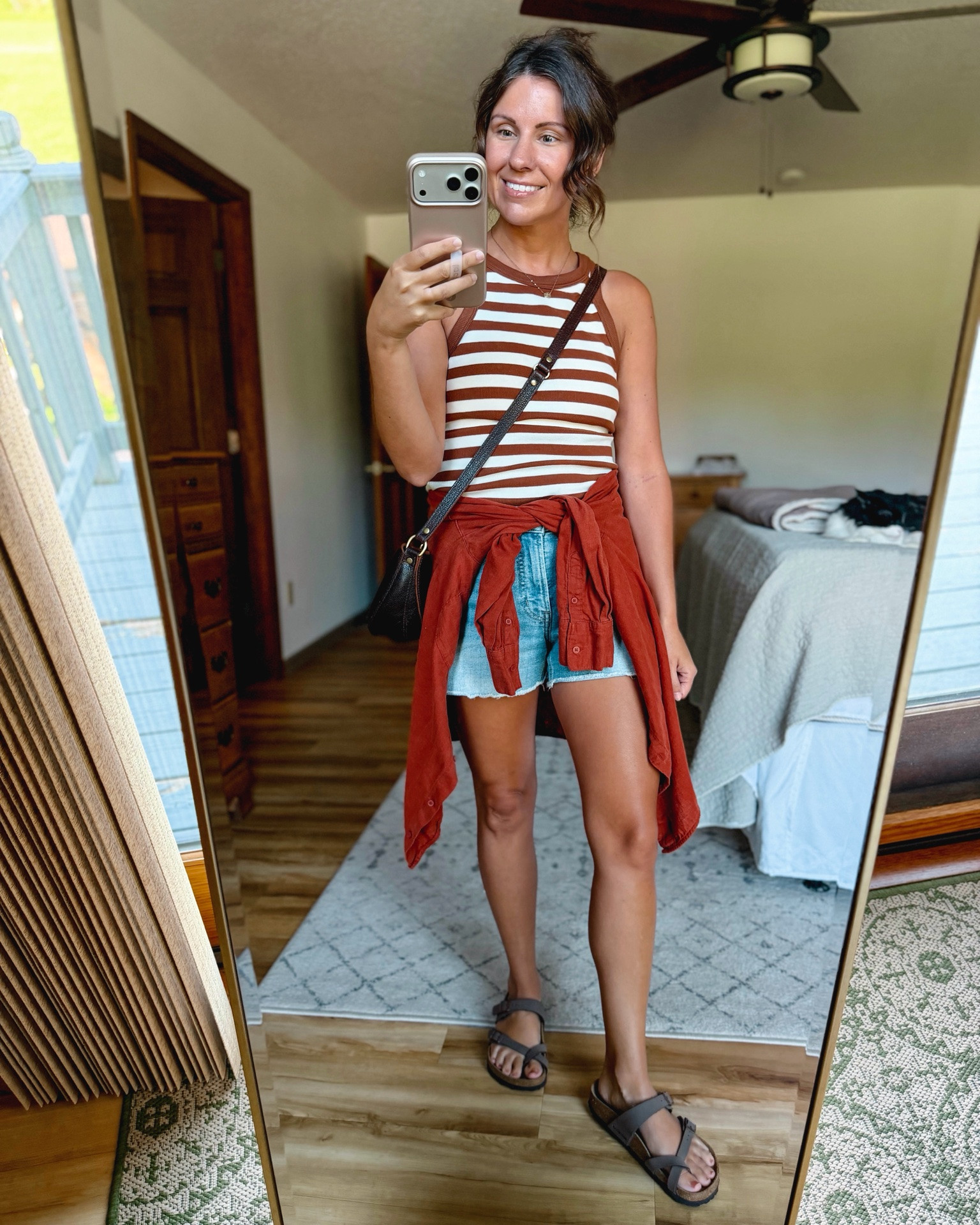 Soccer practice outfit! ⚽️ 

small in my tank (built in bra!) small but petite in my linen shirt and my shorts are older so linked similar. My sandals are size 6.

#LTKgrwm #LTKmomlife #LTKPetite