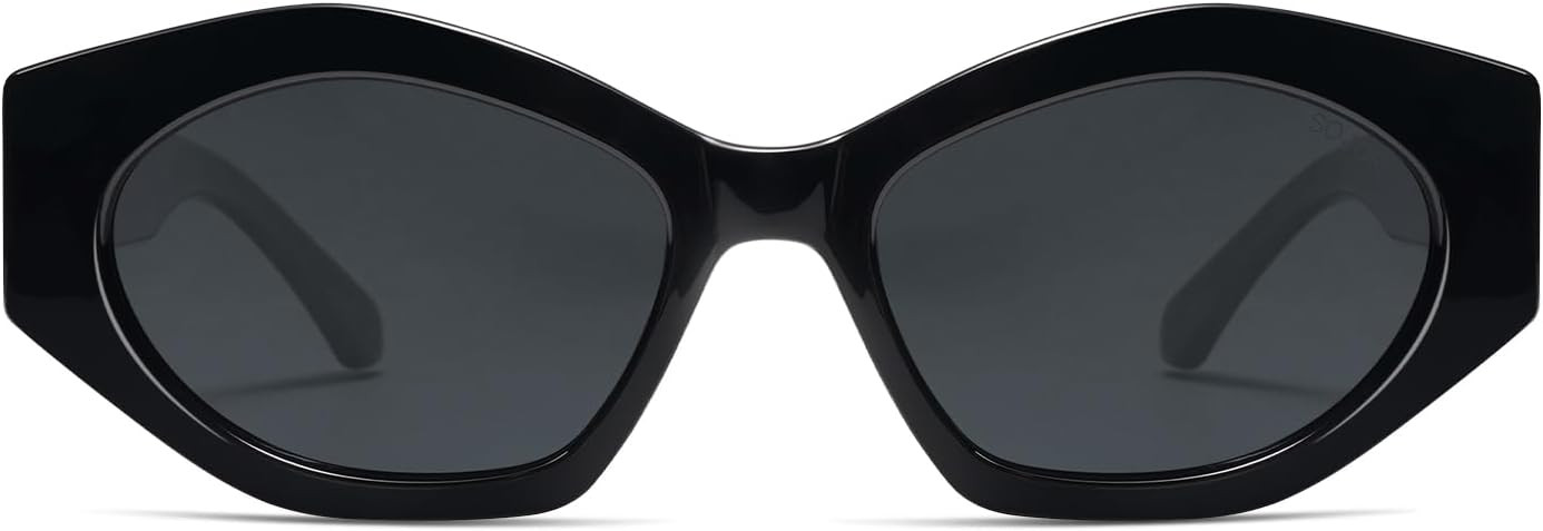 SOJOS Trendy Polarized Hexagonal Cat Eye Sunglasses Women Men Shades SJ2307 | Amazon (US)
