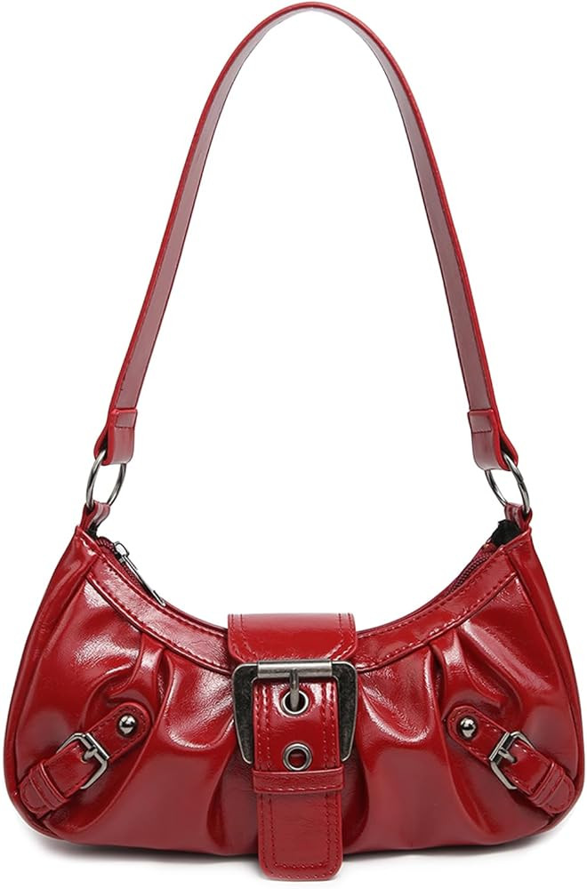 Shoulder Bag for Women Top Handle Handbag Purse Y2K Hobo Clutch Small Punk Purse Trendy | Amazon (US)