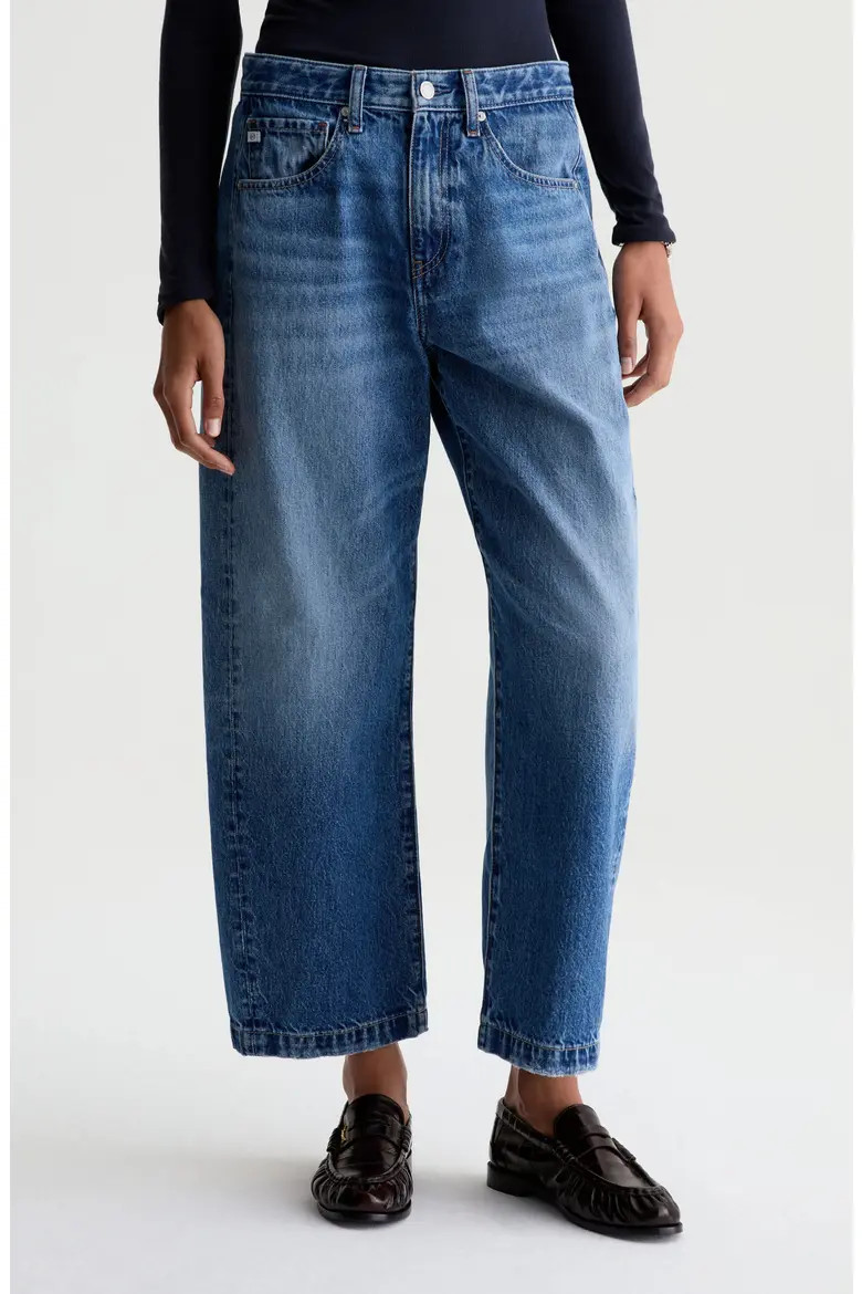 AG Hattie High Waist Ankle Barrel Leg Jeans (Women) | Nordstrom | Nordstrom