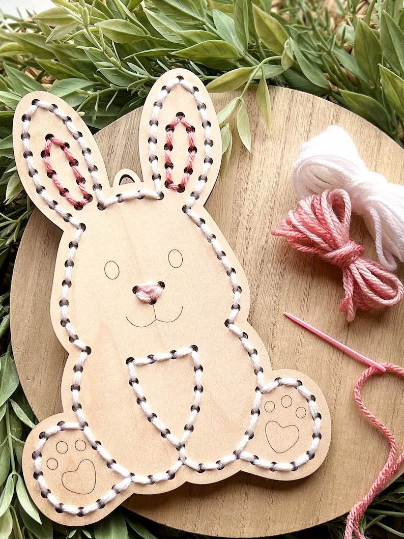 Bunny Craft Kits for Kids, Easter Crafts for Toddlers, Kids Crafts Easter, Sewing Kit, Easter Bas... | Etsy (US)