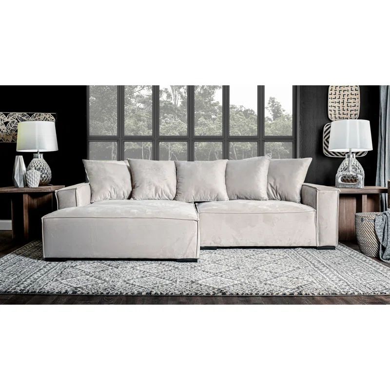 Madison 108" Wide Left Hand Facing Sofa & Chaise | Wayfair North America